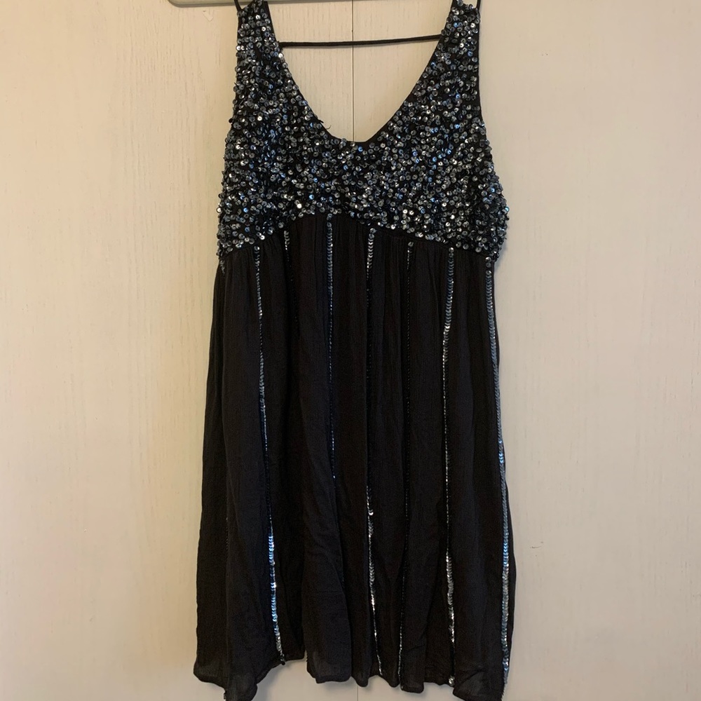 Free People Sparkly Mini Party Dress